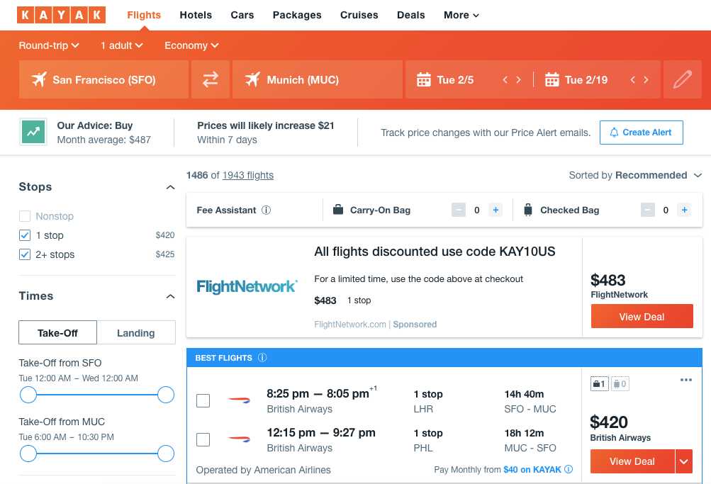 Comment utiliser le kayak pour trouver des vols pas chers Eurolangues
